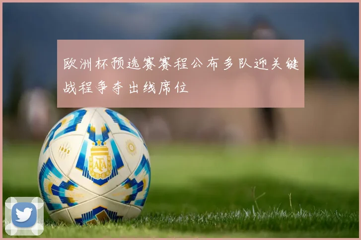 欧洲杯预选赛赛程公布多队迎关键战程争夺出线席位